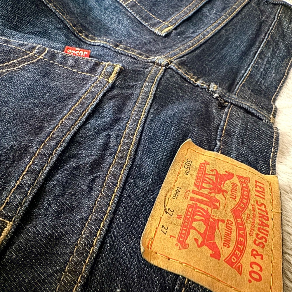 Women’s Levi’s 505 Regular Fit | Denim Washed | Size 14 Reg, W27” x L27”